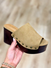 ShuShop Platform Mule Camel Suede