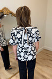 Mary Square Nina Top Garden District Black