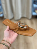 Kori Thong Sandals Camel