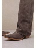 Pamela Tall Western Boot Coffee