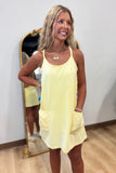 Cozumel Sporty Romper Dress Yellow