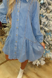 Ranch Hand Denim Shirt Dress