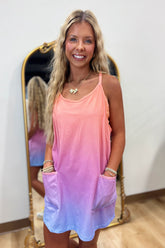Cozumel Sporty Romper Dress Sunset