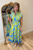 APNY Tie Front Dress Yellow