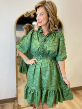 Umgee Textured Dress Olive