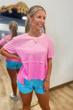 Flowy Activewear Top Pink