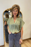 Fall Fave V Neck Top Herb