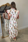 Umgee Floral Favorite Dress Cream