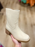 Mia Augustin Ankle Boots Ivory