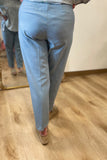 Multiples Pull On Pants Chambray