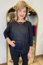 Renuar Sparkle Sweater Black