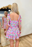 Floral Fever Shoulder Tie Romper