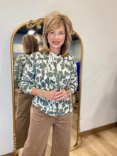 Charlie B Reversible Crew Sweater Spruce