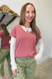 Dear John Vanya Tee Copper Rose