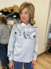Charlie B Hand Embroidered Sweater Heather Grey