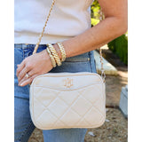Caroline Hill Fiona Crossbody Cream Quilted LD