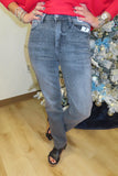 Judy Blue Rhinestone Straight Jean Grey