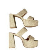 Chinese Laundry Nice Raffia Platform Heel Natural