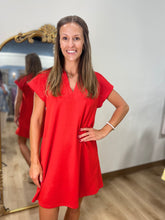 Just Hanging Out Dress Red