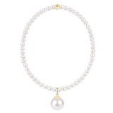 E Newton Classic Pearl Bracelet w Pearl Charm