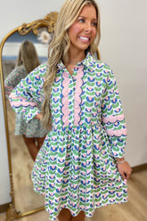 Tulip Temptation 3/4 Sleeve Dress