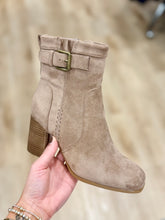 Cady 2 Buckle Boot Taupe Suede