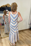 Charlie B Striped Woven Dress Denim