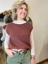 Night Fall Sweater Vest Coffee