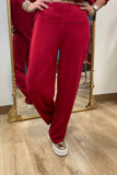 Multiples Wide Band P/O Pant Crimson