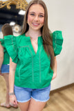 Flutter Me Pretty Top Green