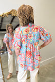 Umgee Pastel Punch Blouse
