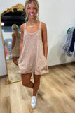 Cozumel Sporty Romper Dress Taupe