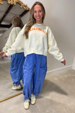 Puff Basketball Cropped Sweatshirt Ivory
