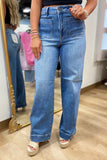 Hidden Nori High Waist Wide Leg Jean Medium