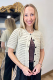 Dylan Crochet Cardigan Oatmeal