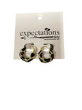 Gold & Enamel Earrings 3 Colors Available