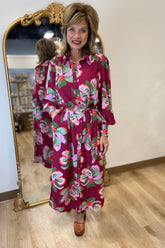 Mary Square Ava Dress Plum