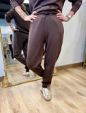 Softies Dreamtech 1/4 Zip Jogger Set Espresso