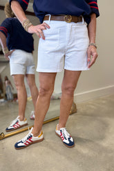 Charlie B Patch Pocket Shorts White