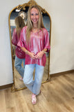 Night Out Shimmer Top Pink
