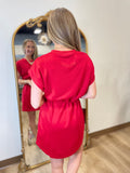 Umgee Back to School Dress Red