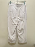 Renuar Wide Leg Ankle Pant White