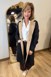 Renuar Reversible Car Coat Mocha Black