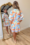 Pastel Pretty Button Front Dress