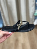 Kara Thong Sandals Black
