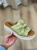 Harlow Bow Wedge Sandal Sage