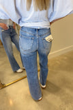 Bayeas Mid Rise Wide Leg Jean Medium
