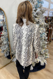 APNY Snake Print Jacket Stone