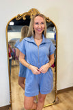 Scuba Soft Romper Denim Blue