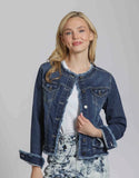 APNY Collarless Jacket Medium Indigo